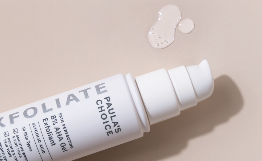 Exfoliation for dry skin with an AHA Exfoliation for dry skin with an AHA